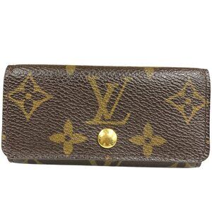 Authentic Louis Auth LoVuitton Multicles 4 Key Case Monogram jp60-120225
